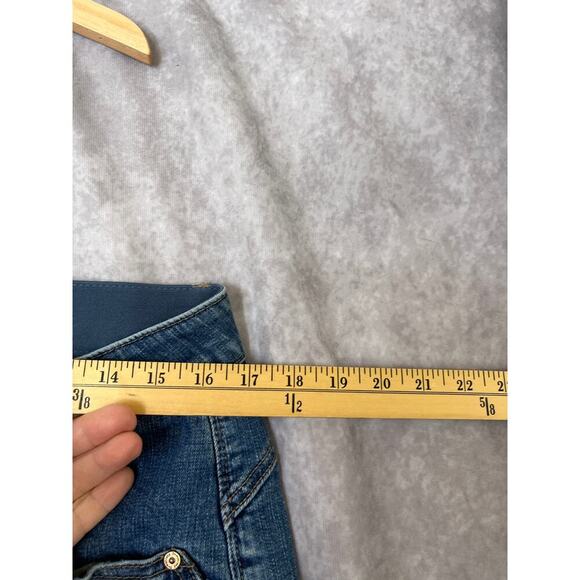 Democracy Reverse Cuff Boyfriend Jeans sz 14W "Ab"solution Crop Casual Slimming - Picture 8 of 10